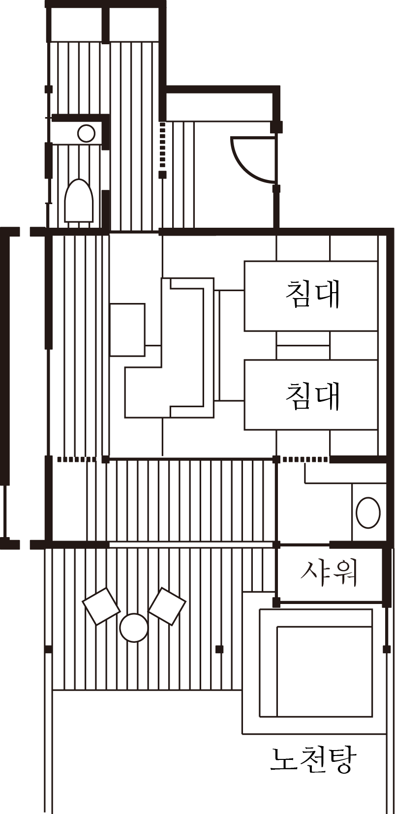 노천탕 첨부 객실101[10 조 일본식]