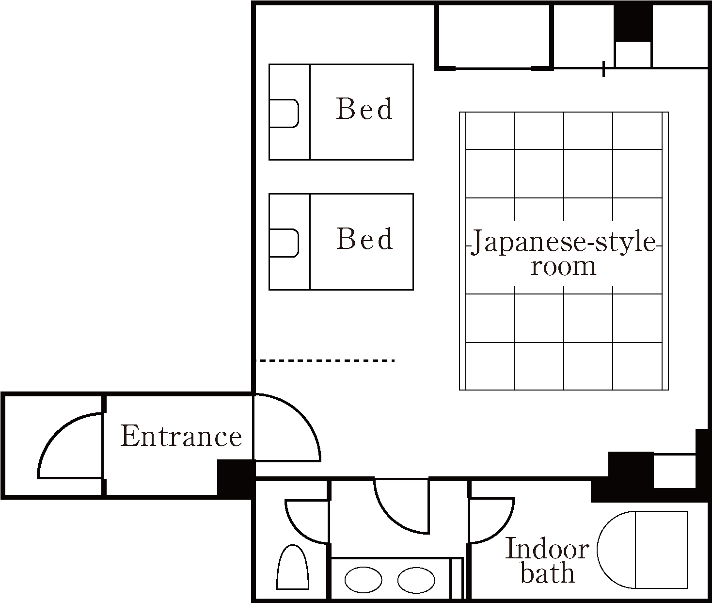 Premium Room 218 [Souce-of-spring free-flowing indoor hot water]